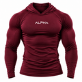 Burgundy Alpha Compression Hoodie