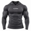 Grey Alpha Compression Hoodie