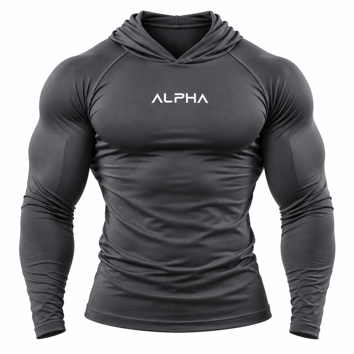 Grey Alpha Compression Hoodie